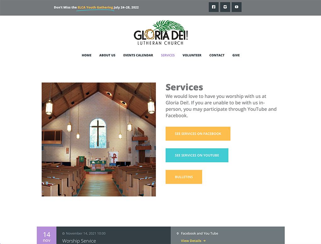 Gloria Dei Website