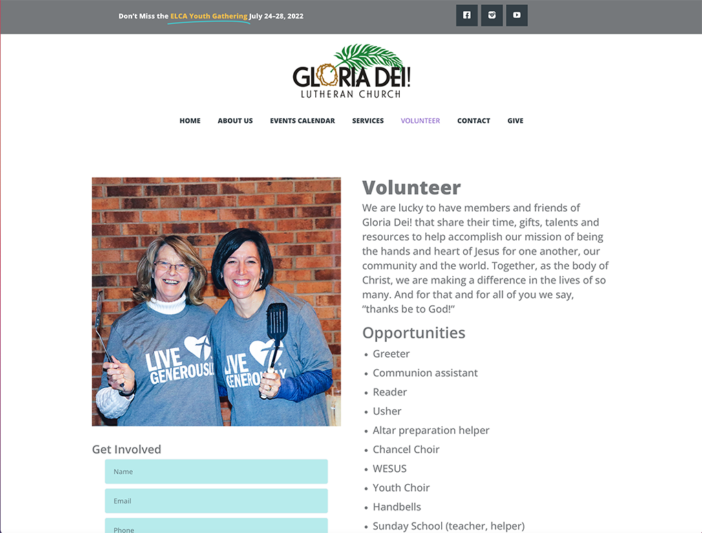 Gloria Dei Website