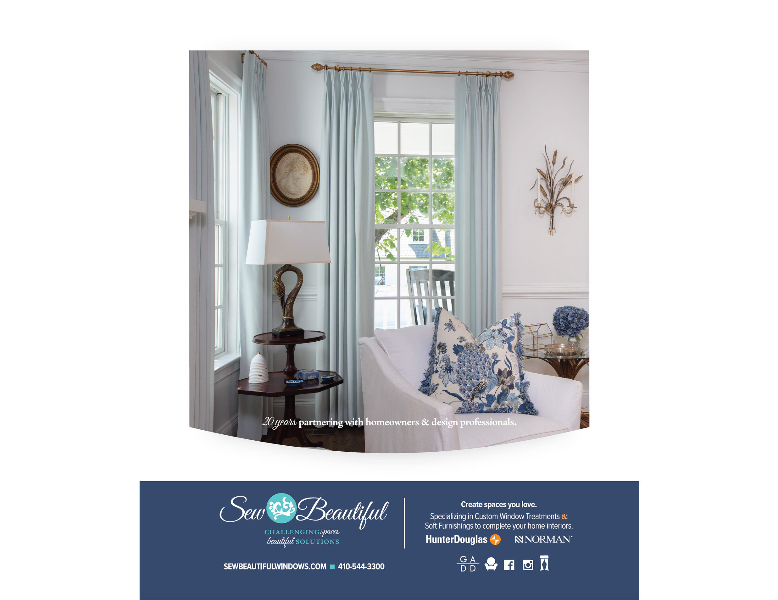 Sew Beautiful Annapolis Home Magazine Ad