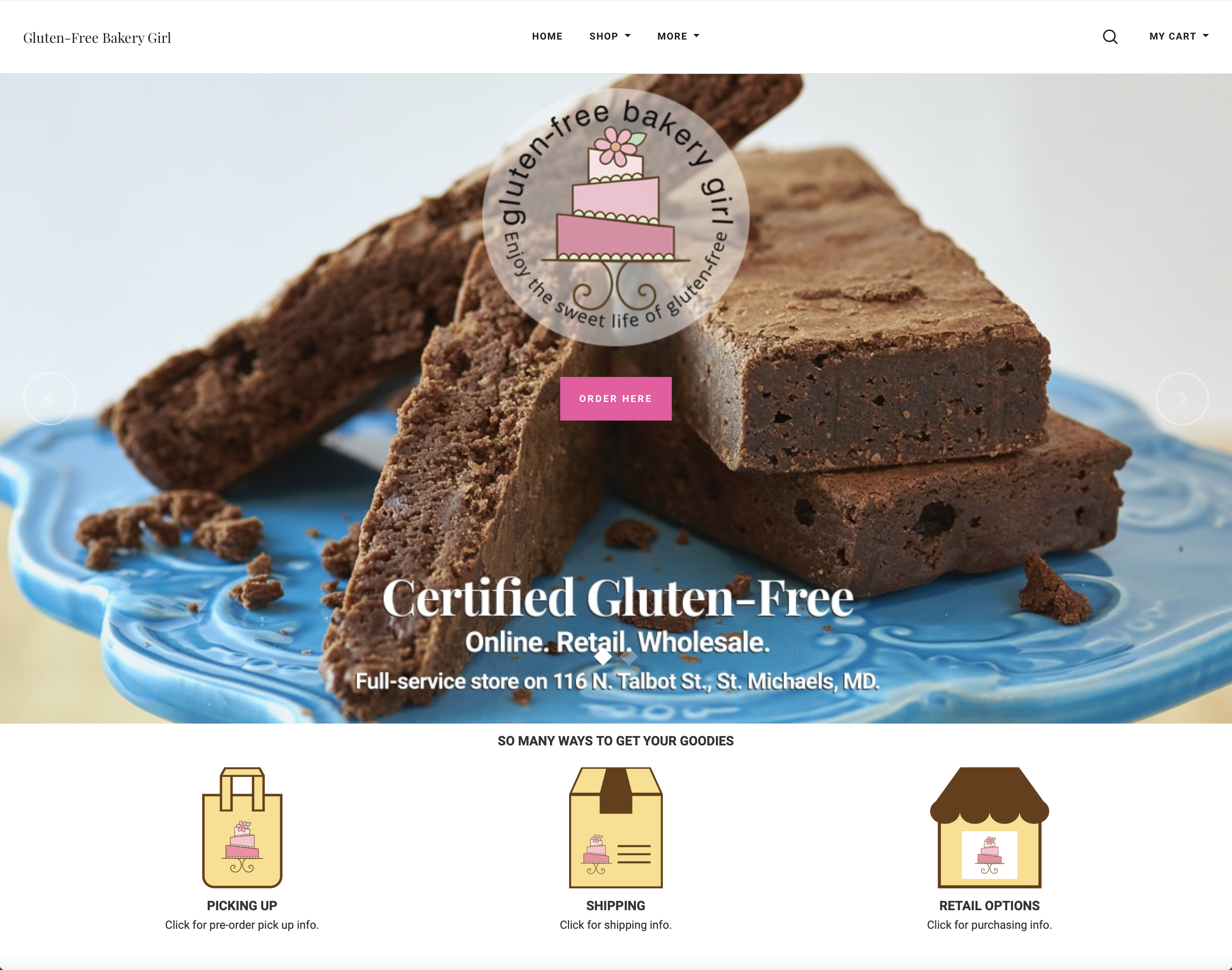 Gluten-Free Bakery Girl Website
