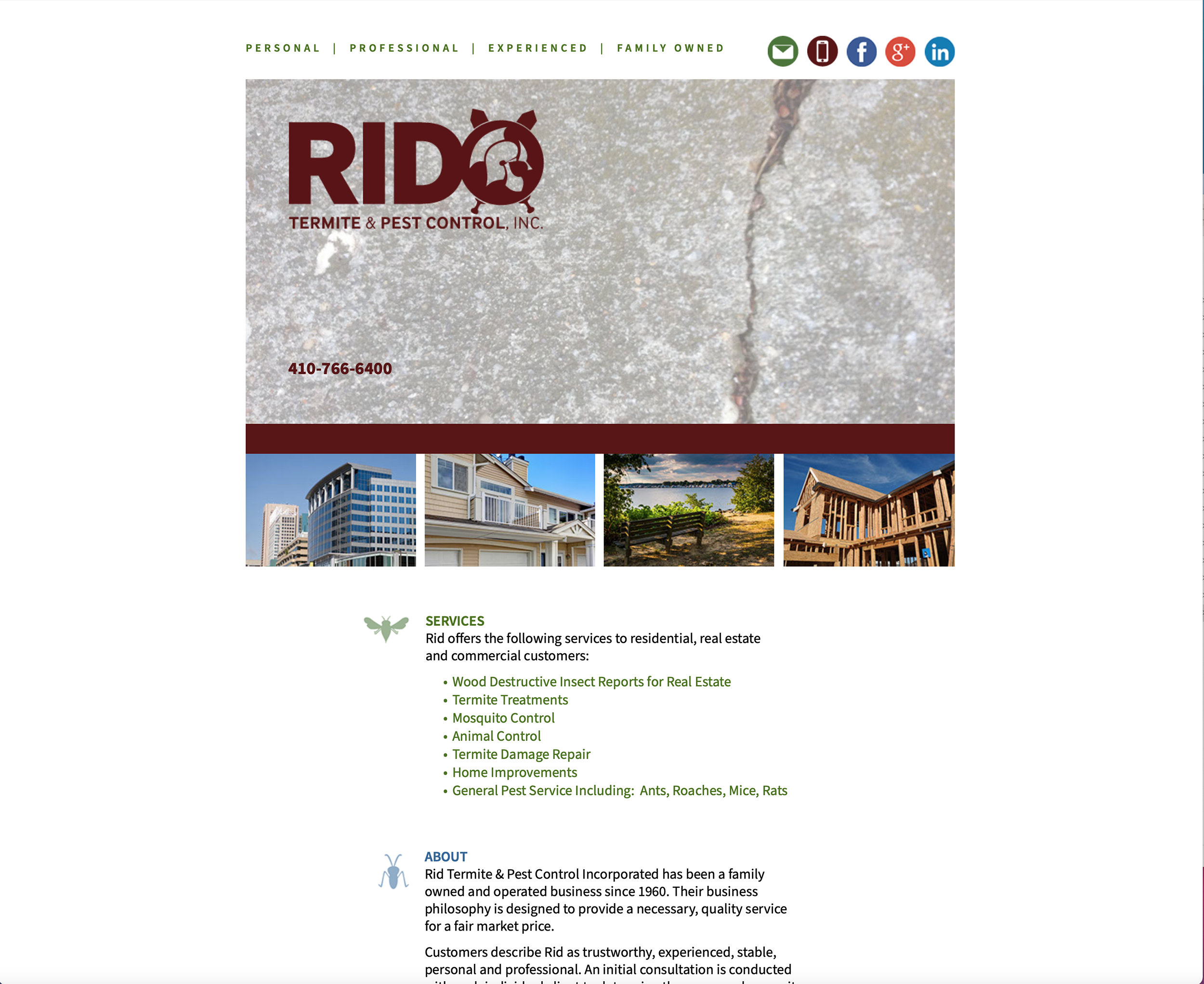 RID Termite & Pest Control Website