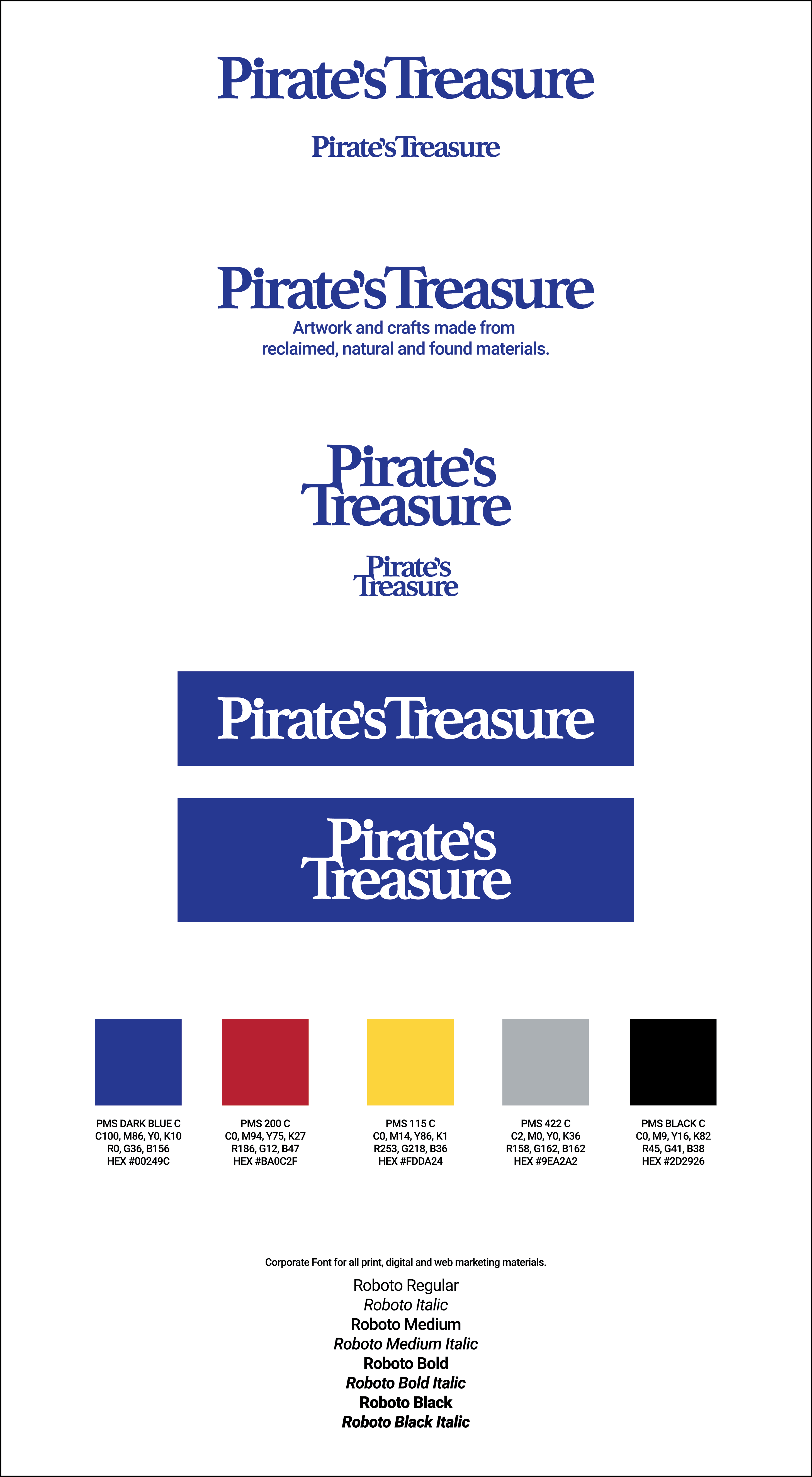 Pirate's Treasure Logotype and Branding